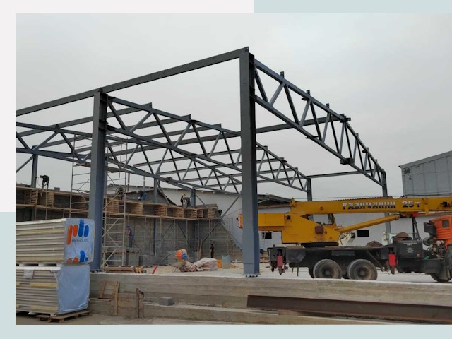 Строительство цехов в Междуреченске