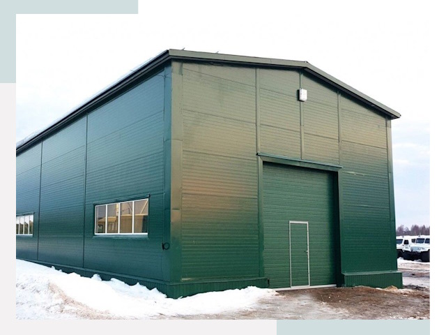 Двускатные ангары в Междуреченске