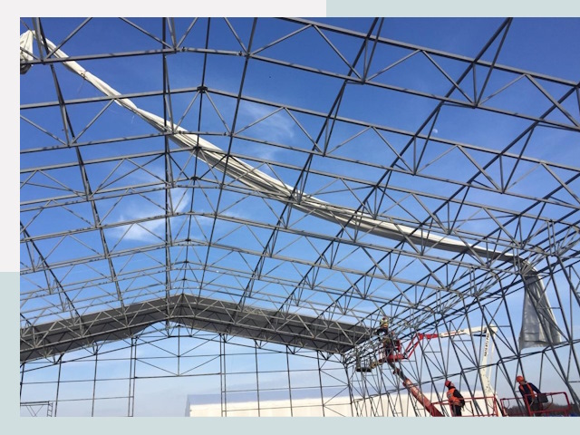 Шатровые ангары от 606 руб. в Междуреченске и Кемеровской области