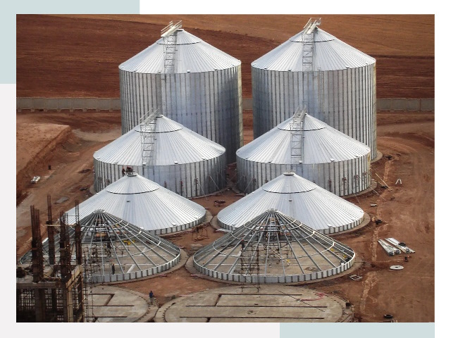 Строительство зерновых силосов в Междуреченске