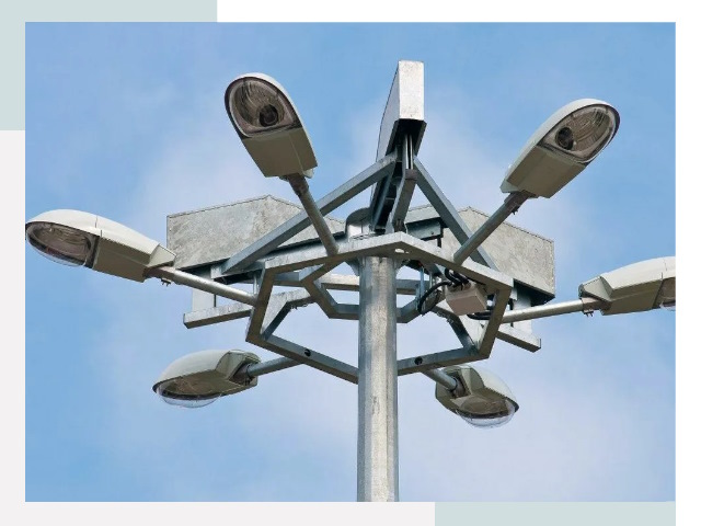 Монтаж осветительных мачт в Междуреченске