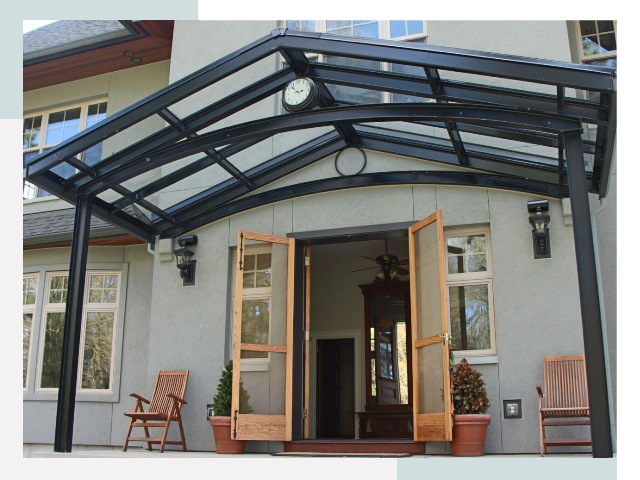 Козырьки металлические в Междуреченске