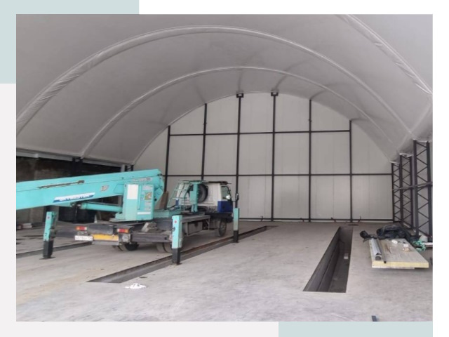 Внутреннее оснащение ангаров в Междуреченске