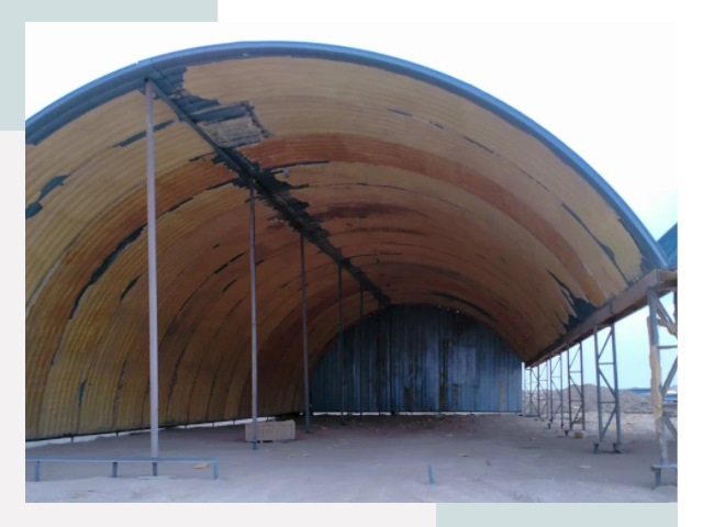 Реконструкция ангаров в Междуреченске